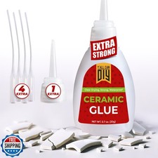 Y'allCanDiy Waterproof Super Glue for Ceramic - Ceramic Glue Repair for Potte