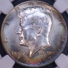 1965 SMS Kennedy Half Dollar NGC MS65, Toned, FREE SHIPPING