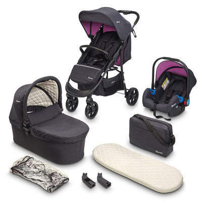 BabyGo Style 3in1 Buggy Sportwagen rosa TOP