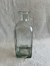 Vintage Large 9 Inch Glass Medicine Bottle Apothecary Jar
