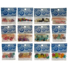 Dress It Up Flower Buttons Pixie Dust Goddess Garden Sparkle Posies YOU CHOOSE