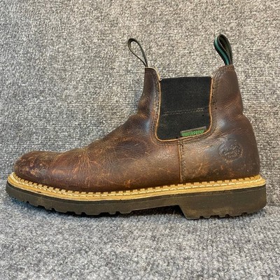 Georgia Boot Giant Men's 11 High Romeo Leather GR500 Brown Waterproof Work Boots