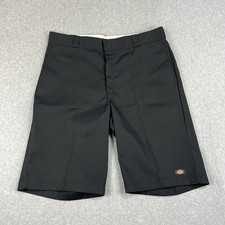 Dickies Work Shorts Mens 38 Black Canvas 13" Inseam Wrinkle Stain Resist Heavy