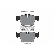 Textar Bremsbelagsatz 22536939 Bremsklötze hinten 8842964