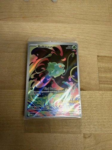 Pokémon TCG Bulbasaur IR 133/132 Mega Evolutions Stamped SEALED!