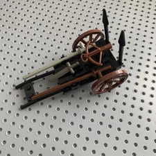 Lego MOC  Knight Weapons Wagon / Wheels Harness  for Horse castle fantasy