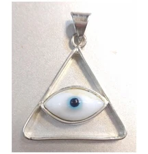 AzureGreen All-Seeing Eye Providence Pendant Jewelry Used