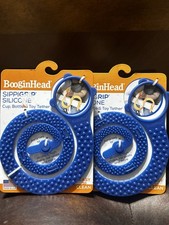 Booginhead - Sippigrip - Silicone Cup Bottle And Toy Tether - Pair Of 2 Blue