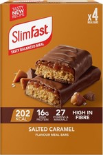 SlimFast Salted Caramel Meal Bar, 16 g Protein, 202 Calories, 27 Vitamins