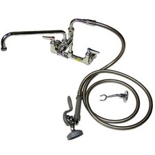 T&S Brass B0175 Wall Mount Faucet and Spray Assembly