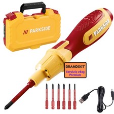 Cacciavite Avvitatore Parkside PASD 4 C3  + Batteria 4V + 6 Bit Speciali Isolati