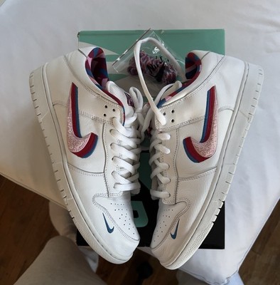 Size 10.5 - Parra x Nike Dunk OG SB QS Low White