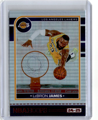 2024-25 NBA Hoops Lebron James Silver Impulse Red Print Foil SSP Case Hit
