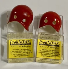 Lot Of 2 ProKNOWS Red Professional Clown Noses By Leon A. McBryde Ralph & Old Me