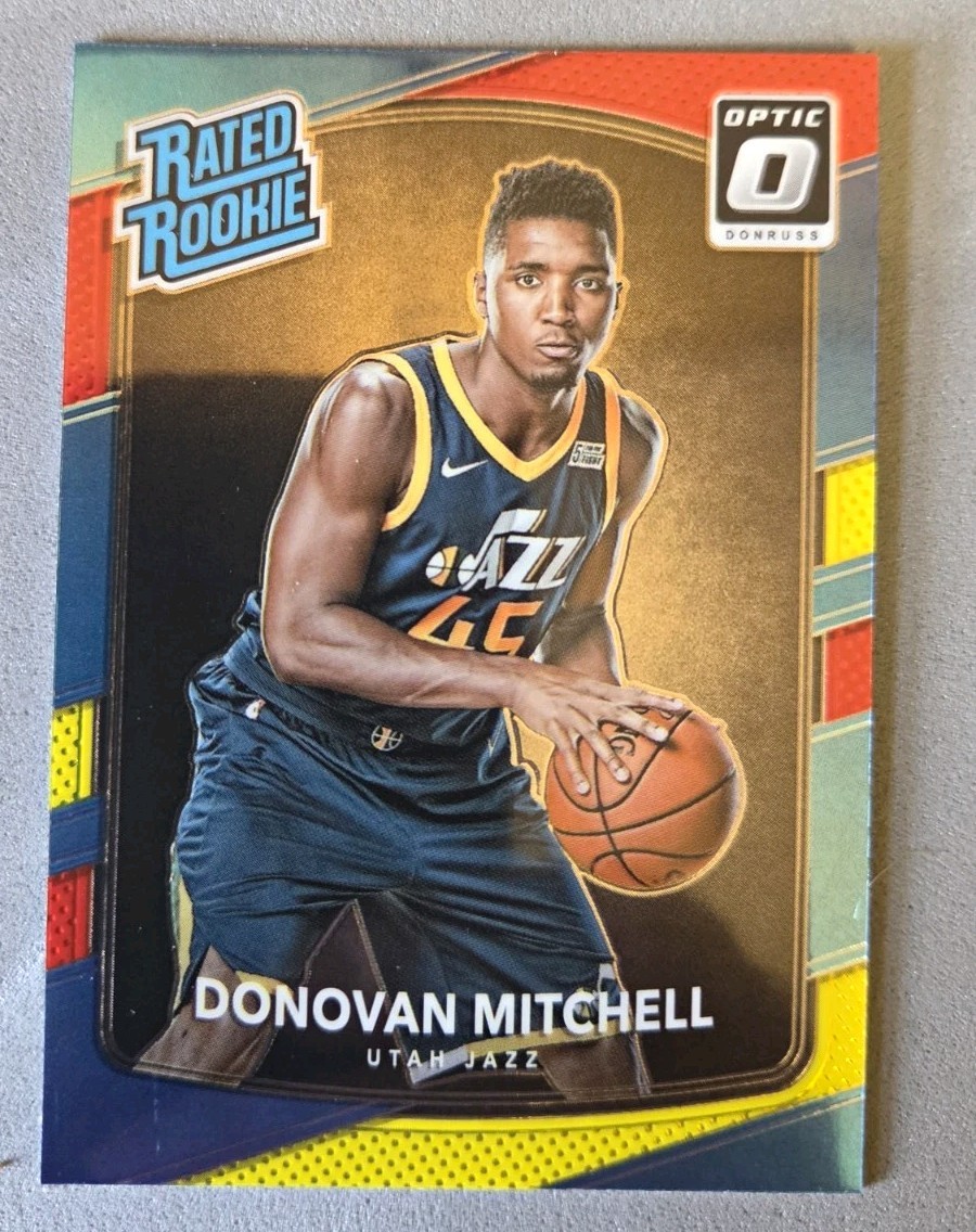  2017-18 Donruss Optic Rated Rookie Donovan Mitchell #188 Red/Yellow RC MINT