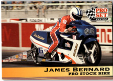 1992 Pro Set Racing #98 JAMES BERNARD NHRA Pro Stock Bike