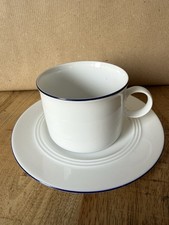 Friesland Kleine Brise Tasse mit Untertasse weiß blau Porzellan