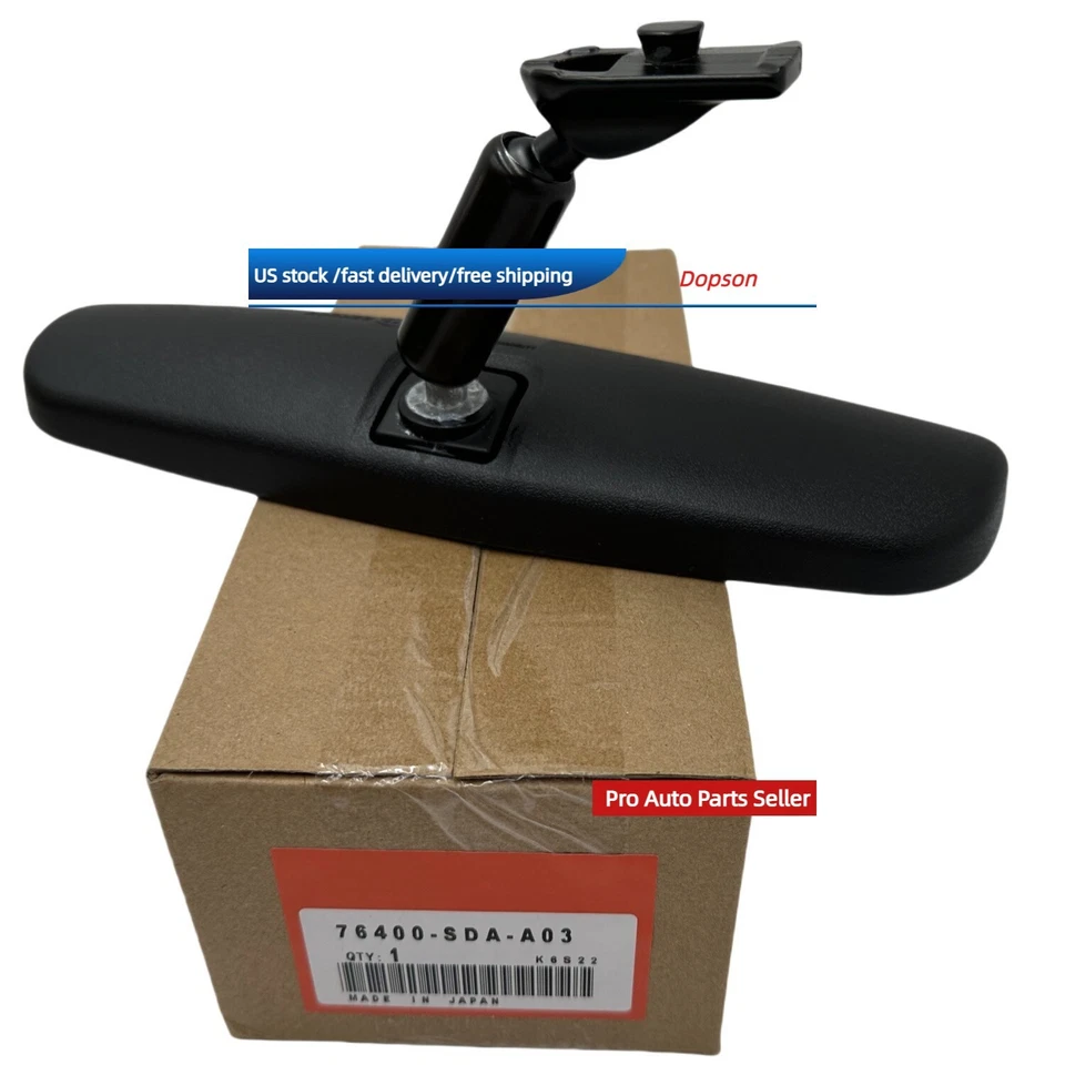 NEW GENUINE for Honda / Acura Interior Rear View Mirror OEM 76400-SDA-A03 - Image 4 of 4