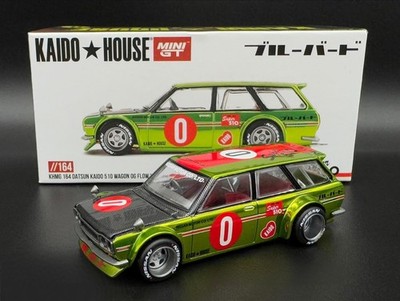 Kaido House x Mini GT 1:64 Datsun 510 Wagon Kaido OG Flow Yellow KHMG164