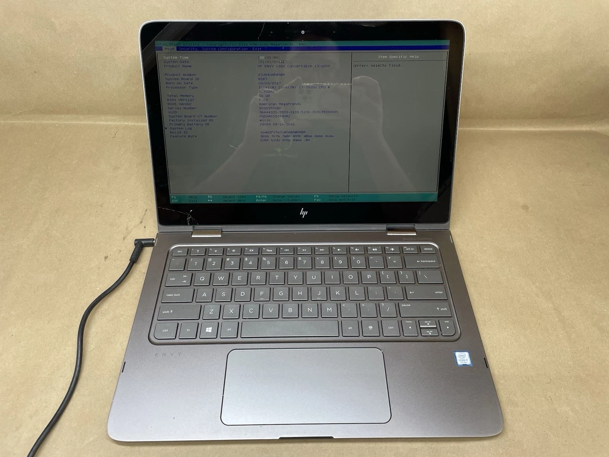 HP ENVY x360 Intel Core i7 7th Gen. 16 GB RAM PC Laptops