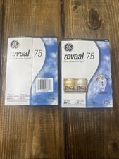 Two GE Reveal 75 Watt Light Bulbs Pack of 4 B...