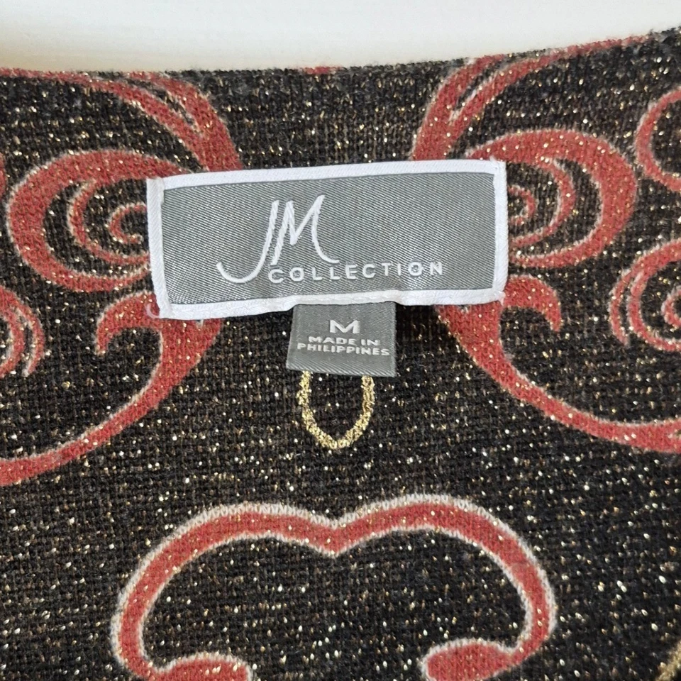 Blusa Top Mujer Colección JM Estampado Floral Manga 3/4 Dobladillo Asimétrico Foto 3 de 4