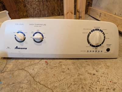 #ad Amana Washer Control Panel W10785628 White High Efficiency $90.00