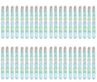 Hillfield® 40 Tropfkerzen Bunt , Stabkerzen Dekokerzen Spitzkerzen Kerzen