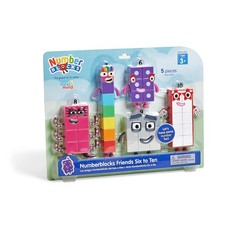 Numberblocks Friends 6-10 Action Figures - Official Licensed hand2mind Set