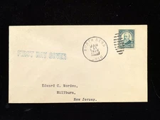OH NORTH BEND JAN 11 1926 FDC #622 TO WORDEN CV $200