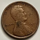1909 VDB Lincoln Wheat Cent Philadelphia Mint Spotting On Obverse BN703