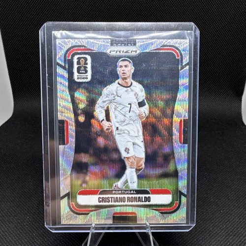 2026 Panini Prizm FIFA World Cup Cristiano Ronaldo Silver Wave Prizm SP #367