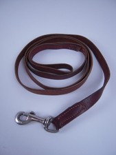 Genuine Leather Dog Leash 6 Ft X 3/4 Inch Strong and Soft Heavy Duty