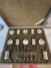 Sterling Silver Salt Cellar Set
