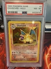 1999 Pokemon Base Set Unlimited #4 Charizard-Holo PSA 8
