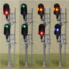 1 x model railroad HO scale Darth Vader signal 2 heads snowshield light #F2W