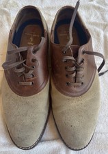 Ralph Lauren Vintage Suede and Leather Oxford Saddle Shoes Sz 11.5