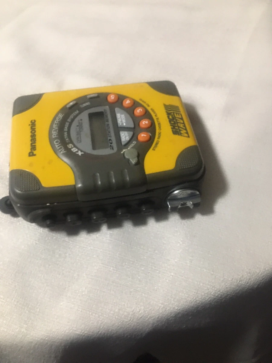Panasonic Shockwave RQ-SW20 Portable Cassette Player AM/FM Radio - Free Shipping