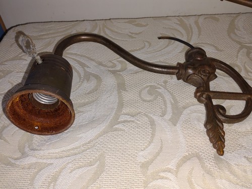 Antique Victorian Style Cast Metal Bridge Arm Light Socket For Floor Lamp - Picture 9 of 9