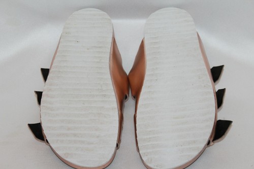 Sandali plantare REBECCA MINKOFF pelle oro rosa TANIA fibbia slides 6,5 $150 - Foto 9 di 9