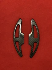 08-13 BMW E90 E92 E93 M3 DCT Steering Wheel Paddles Shifters Levers Carbon Fiber