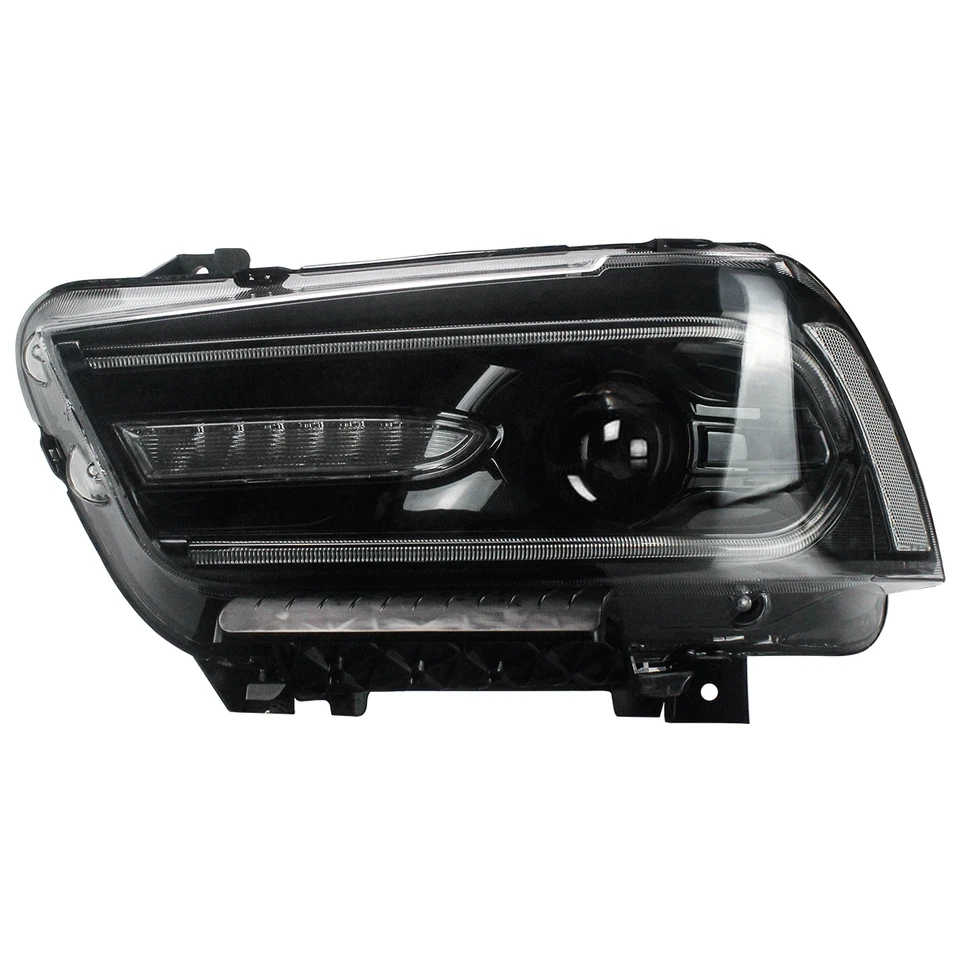Faros de giro secuenciales LED con bombillas HID para Dodge Charger 2011-2014 Foto 3 de 4