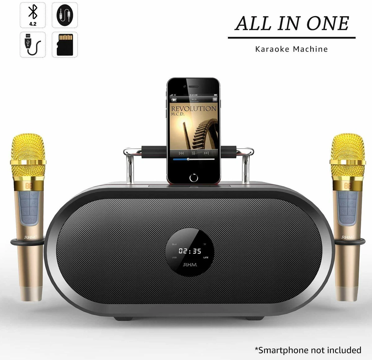 RHM Portable Bluetooth RHM Karaoke Speaker Facebook, 47 OFF