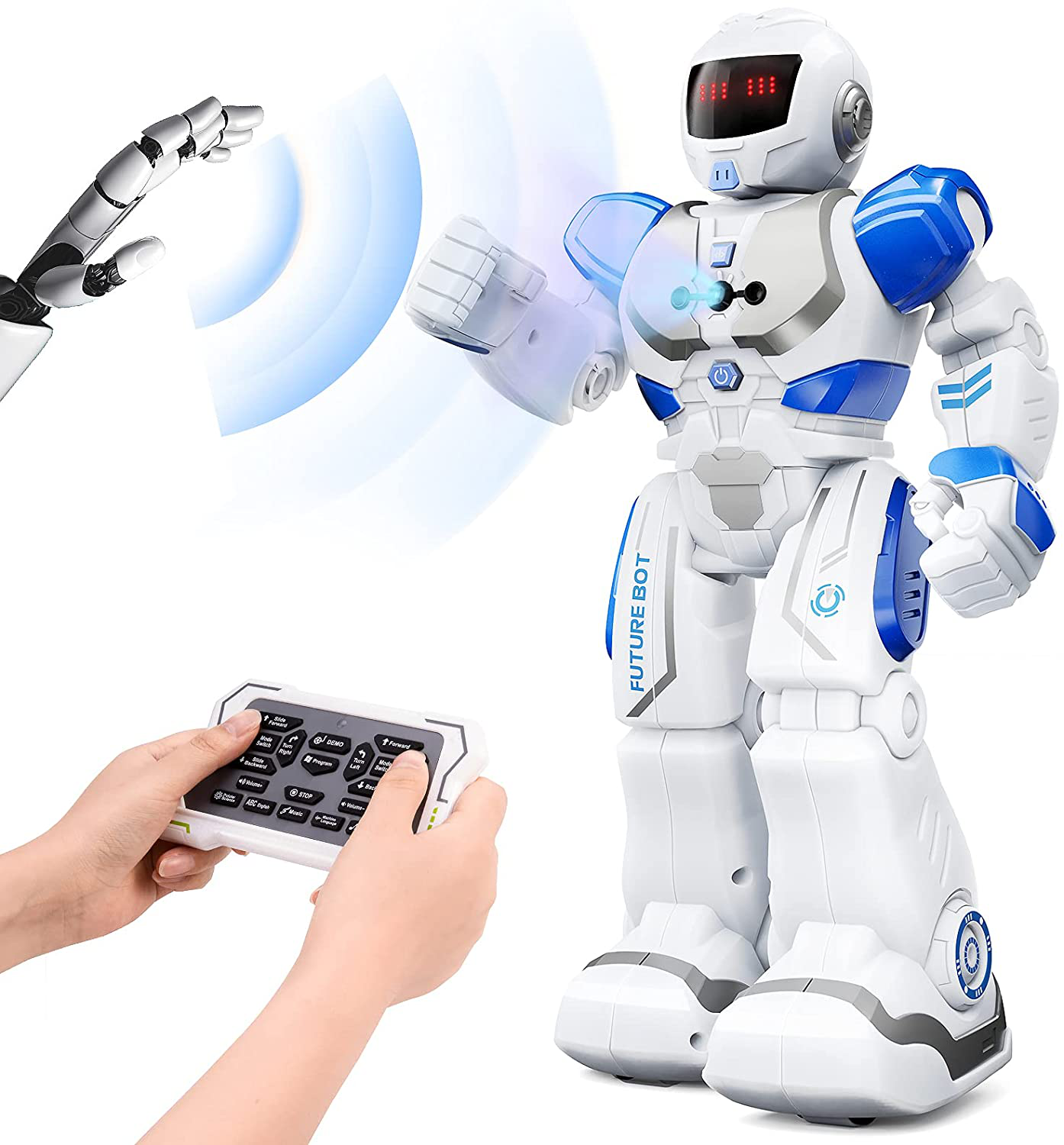 Робот электрон. Интерактивный робот электрон. Робот с подарком. Робот жесты.