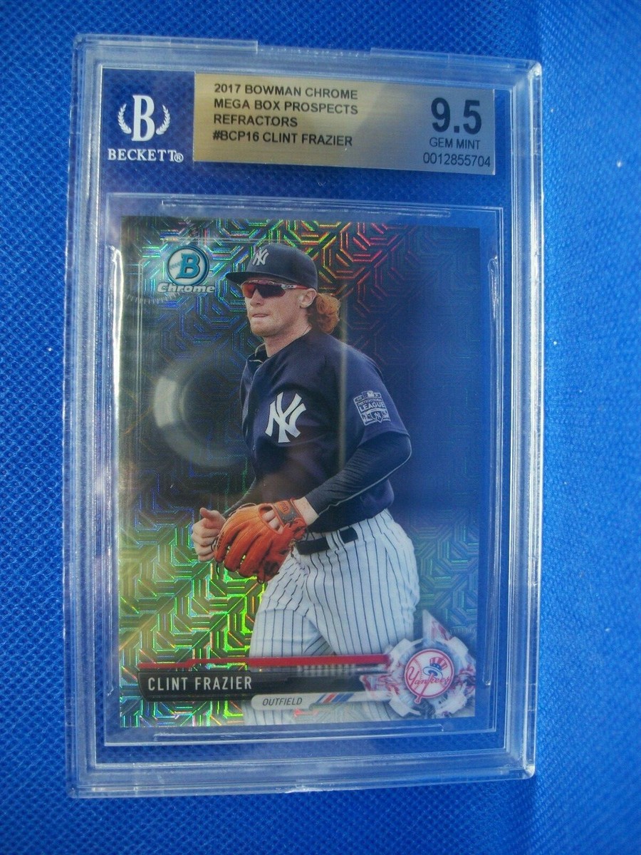 CLINT FRAZIER 2017 Bowman Chrome Mega Box Refractors BGS GEM MINT