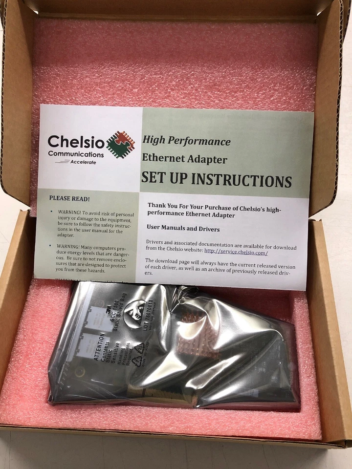  *NEW*Chelsio T420-BT 10GBase-T Ethernet adapter, PCI Exp 2.0 Host Bus Interface - Image 2 of 4