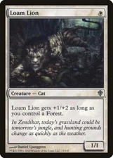 Loam Lion [Worldwake] Magic MTG