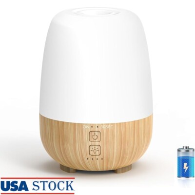 150ML Cordless Essential Oil Diffuser Built-in 6000mAH Rechargeable 7 LED Lights