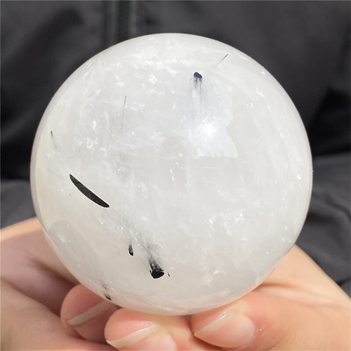 Sfera intagliata in tormalina naturale 62 mm, intaglio sfera cristallo, decorazione Reiki Heal - Foto 7 di 12