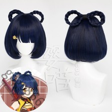 Toupee Genshin Impact Gabal Xiangling Wig High Quality Hairpiece Cosplay Periwig